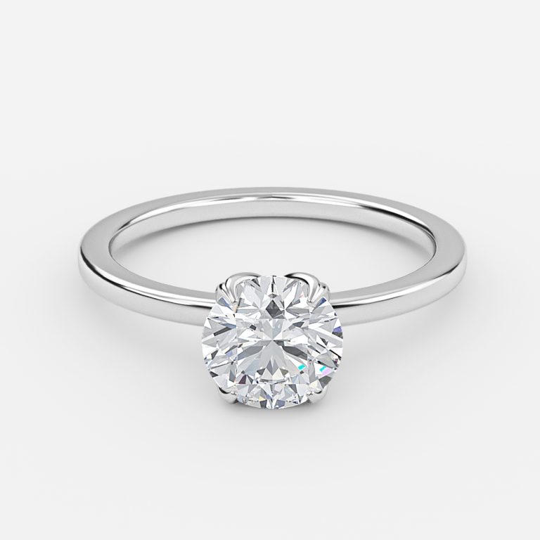 1.5 carat round solitaire engagement ring