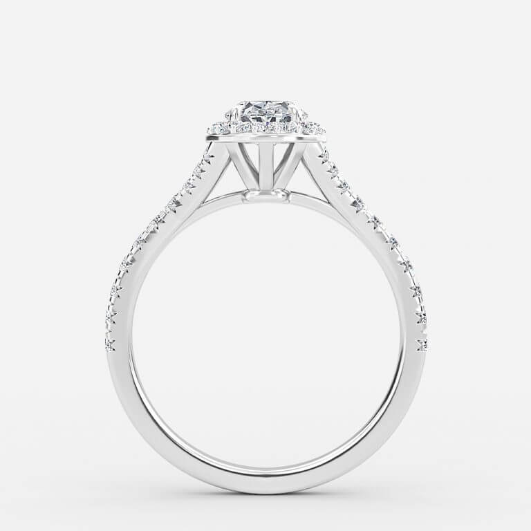 diamond oval cut halo engagement rings