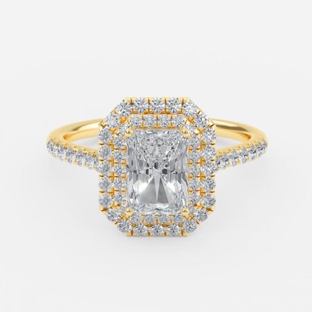 Laila Radiant Halo Engagement Ring