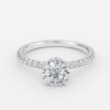 hidden halo engagement ring round