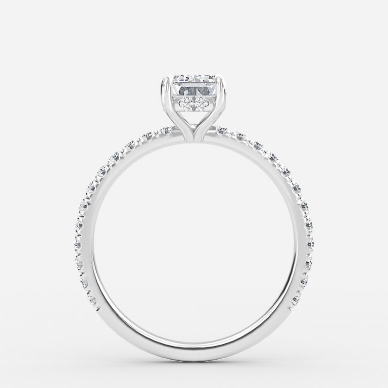 lab created emerald engagement rings