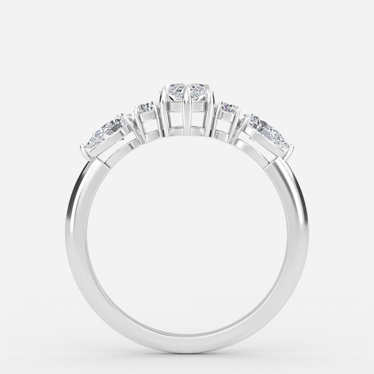 marquise 7 stone ring