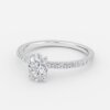 oval cut diamond dainty ring oval cut diamond dainty ring