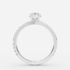 oval cut diamond ring band for women