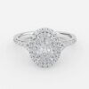 oval diamond ring with halo