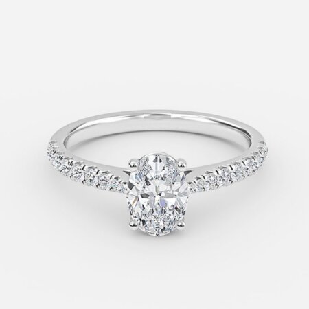 Orane Oval Diamond Band Engagement Ring Orane Oval Diamond Band Engagement Ring