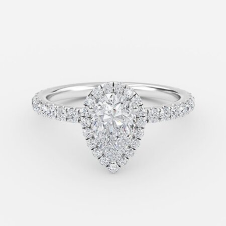 Lillian Pear Halo Engagement Ring Lillian Pear Halo Engagement Ring