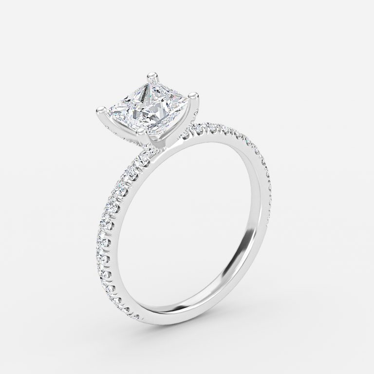 princess cut diamond ring band