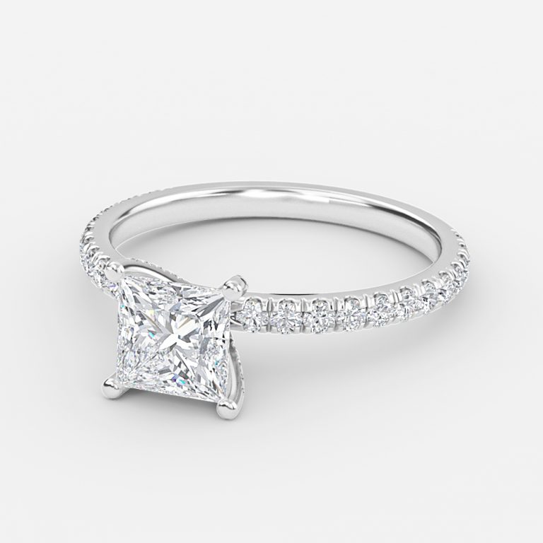princess ring diamond band