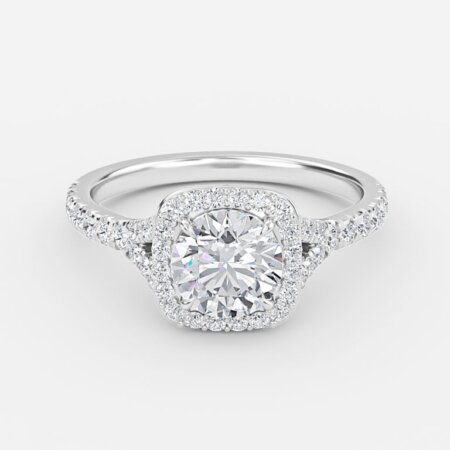 Chelsea Round Halo Engagement Ring