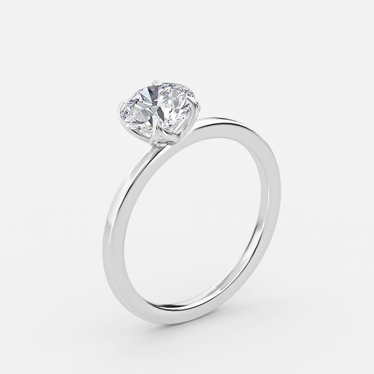 round diamond solitaire ring settings