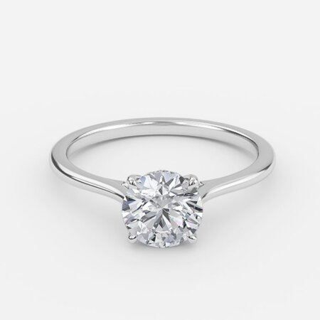 Valencia Round Hidden Halo Engagement Ring