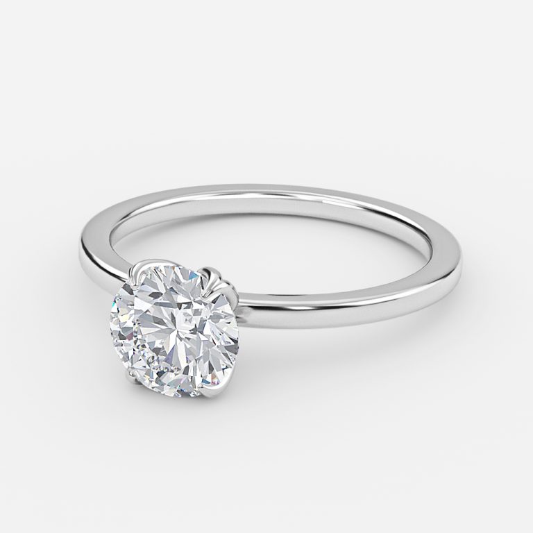 round solitaire diamod ring