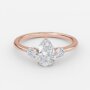 pear diamond ring rose gold