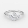 pear diamond ring white gold
