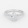pear diamond wedding ring
