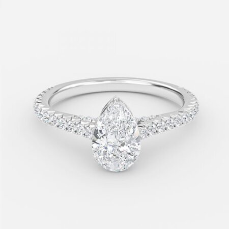 Charles Pear Hidden Halo Engagement Ring Charles Pear Hidden Halo Engagement Ring