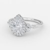 pear lab created diamond halo rings pear lab created diamond halo rings