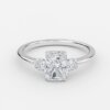 radiant diamond ring white gold