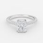 radiant diamond wedding ring