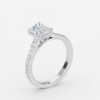 radiant lab grown diamonds hidden halo engagement ring