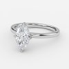 marquise hidden halo engagement rings