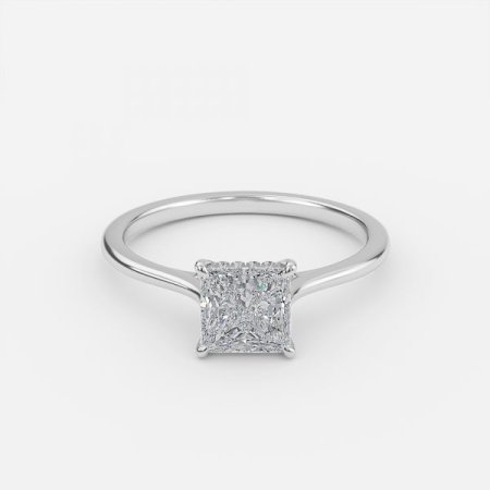 Valencia Princess Hidden Halo Engagement Ring