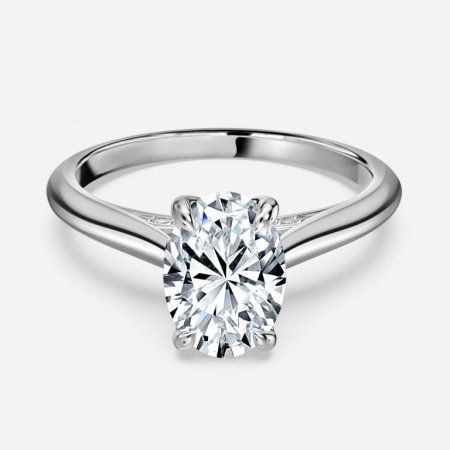 Kensley Oval Hidden Halo Engagement Ring Kensley Oval Hidden Halo Engagement Ring