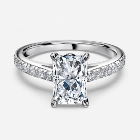 Angel Radiant Diamond Band Engagement Ring Angel Radiant Diamond Band Engagement Ring