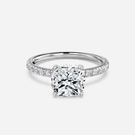 Sahana Cushion Diamond Band Engagement Ring Sahana Cushion Diamond Band Engagement Ring