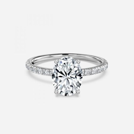 Sahana Oval Diamond Band Engagement Ring Sahana Oval Diamond Band Engagement Ring