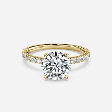 Sahana Round Diamond Band Engagement Ring Sahana Round Diamond Band Engagement Ring
