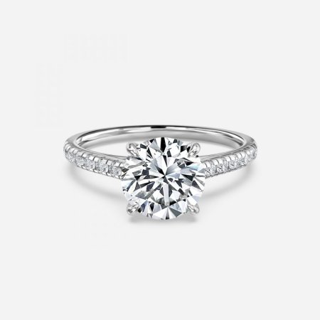 Ayla Round Diamond Band Engagement Ring