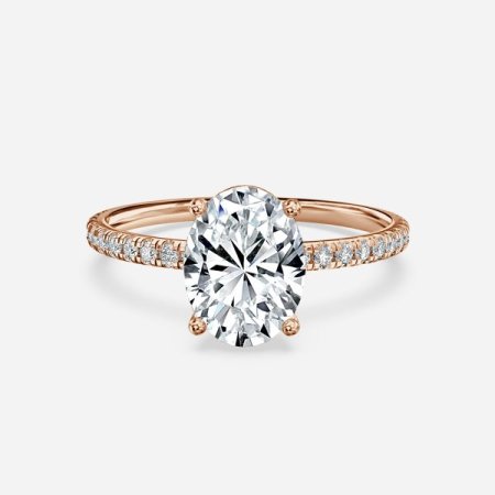 Luz De La Luna Oval Diamond Band Engagement Ring Luz De La Luna Oval Diamond Band Engagement Ring