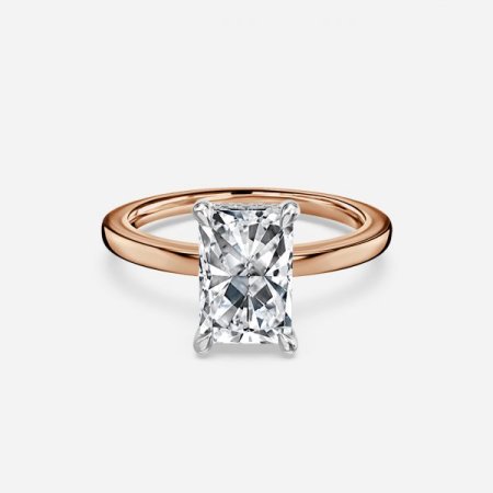 Vina Radiant Hidden Halo Engagement Ring