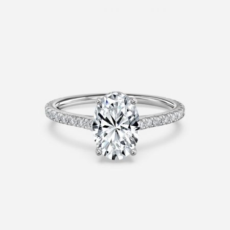 Nanami Oval Hidden Halo Engagement Ring
