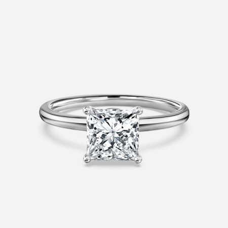 Aisha Princess Solitaire Diamond Engagement Ring