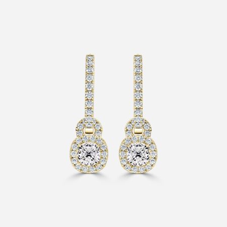 Halo Drop Cushion Earrings