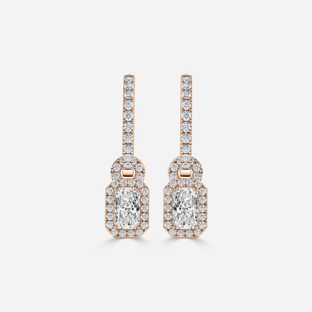 Halo Drop Radiant Earrings