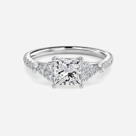 Elizabeth Princess Three Stone Engagement Ring