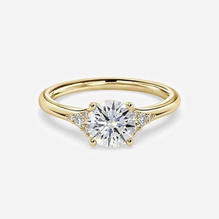 Anastasia Round Three Stone Engagement Ring