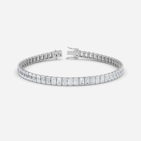 Emerald Lab Diamond Tennis Bracelet