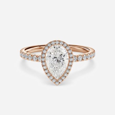Nefta Pear Halo Engagement Ring