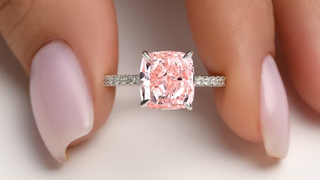 pink diamond engagement rings